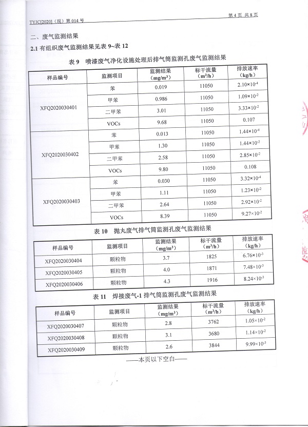 检测报告第4页