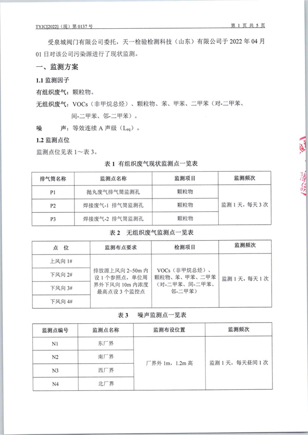 4月份银河优越会官方-焊烟、抛丸、有组织、无组织废气、噪音检测报告