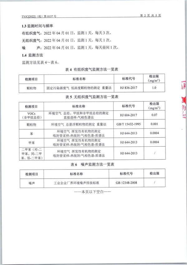 4月份银河优越会官方-焊烟、抛丸、有组织、无组织废气、噪音检测报告